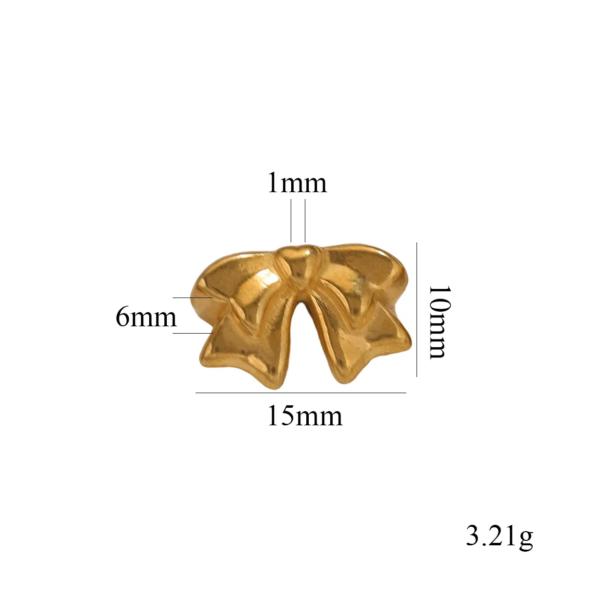 Stainless Steel Casting Bow Jewelry With Hirback Pattern And Electroplating Treatment Suitable For Earrings Hairpin Necklace Making - Image 14