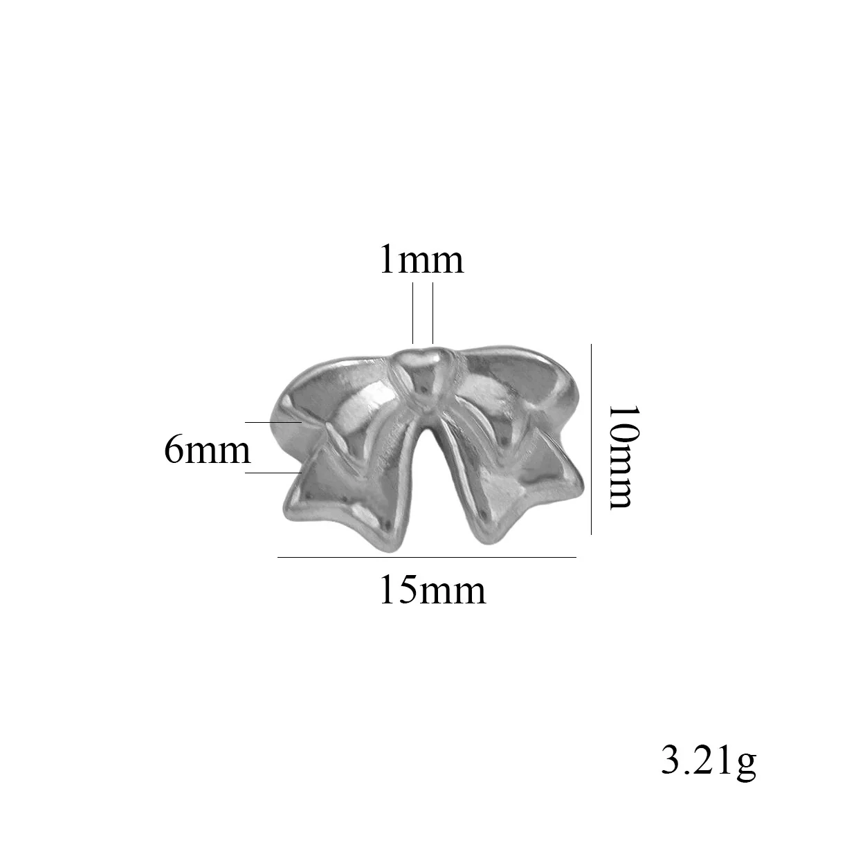 Stainless Steel Casting Bow Jewelry With Hirback Pattern And Electroplating Treatment Suitable For Earrings Hairpin Necklace Making - Image 15