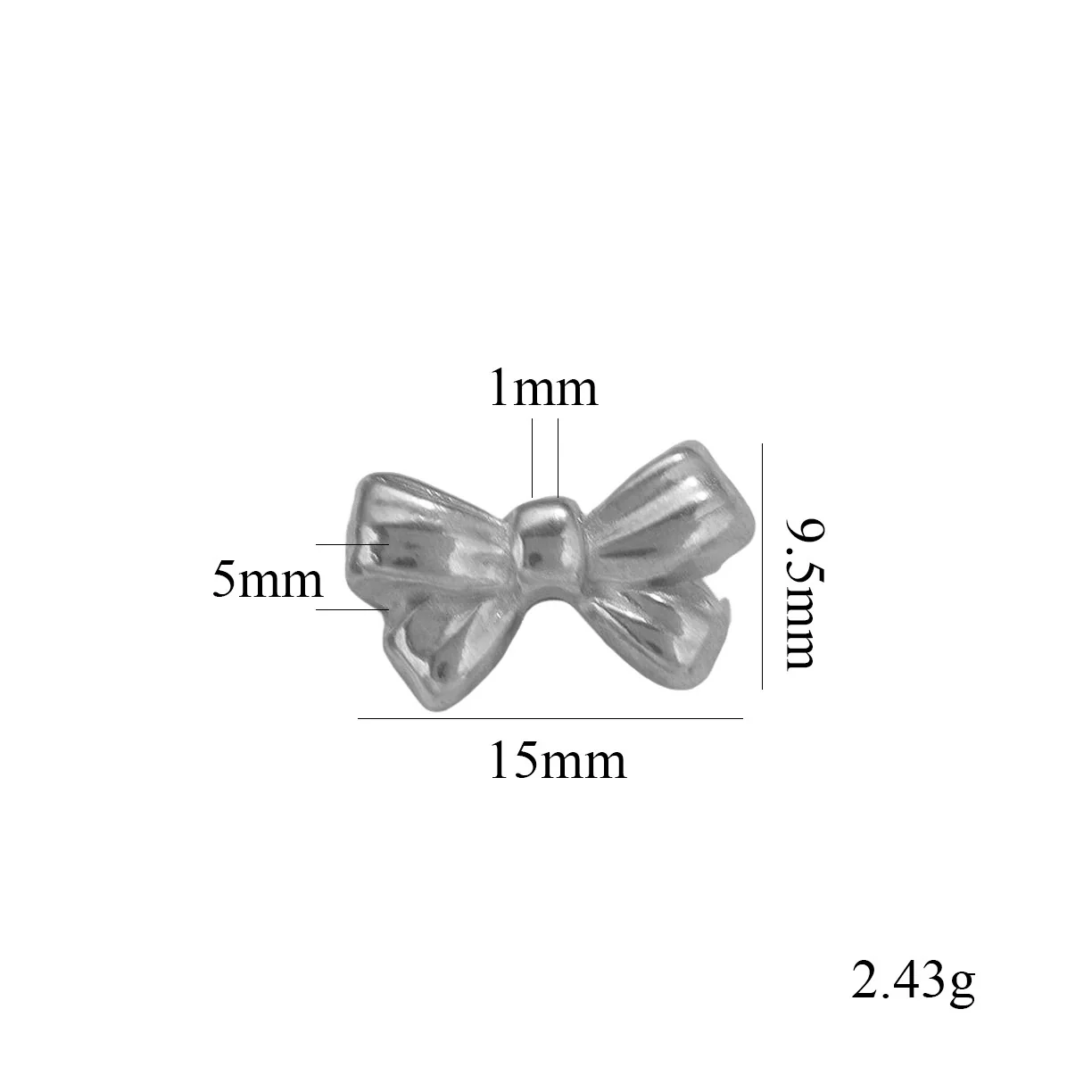 Stainless Steel Casting Bow Jewelry With Hirback Pattern And Electroplating Treatment Suitable For Earrings Hairpin Necklace Making - Image 17