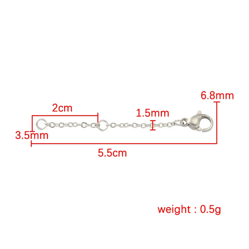 Stainless Steel Chain Jewelry Accessories With Lobster Buckle And Electroplating Process - Image 5