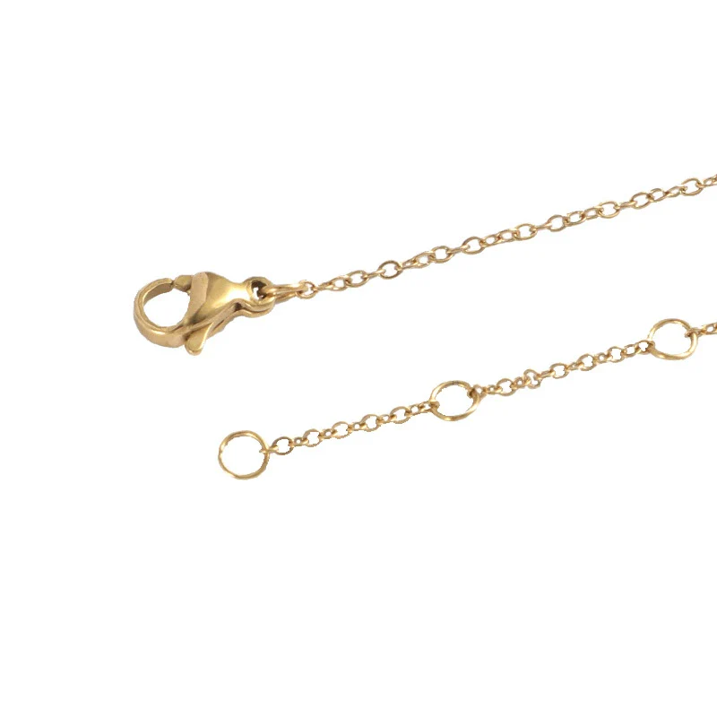 Stainless Steel Chain Necklace Furnace Electroplated Jewelry Accessories Diy Tail Chain Unisex Original Design - Image 4