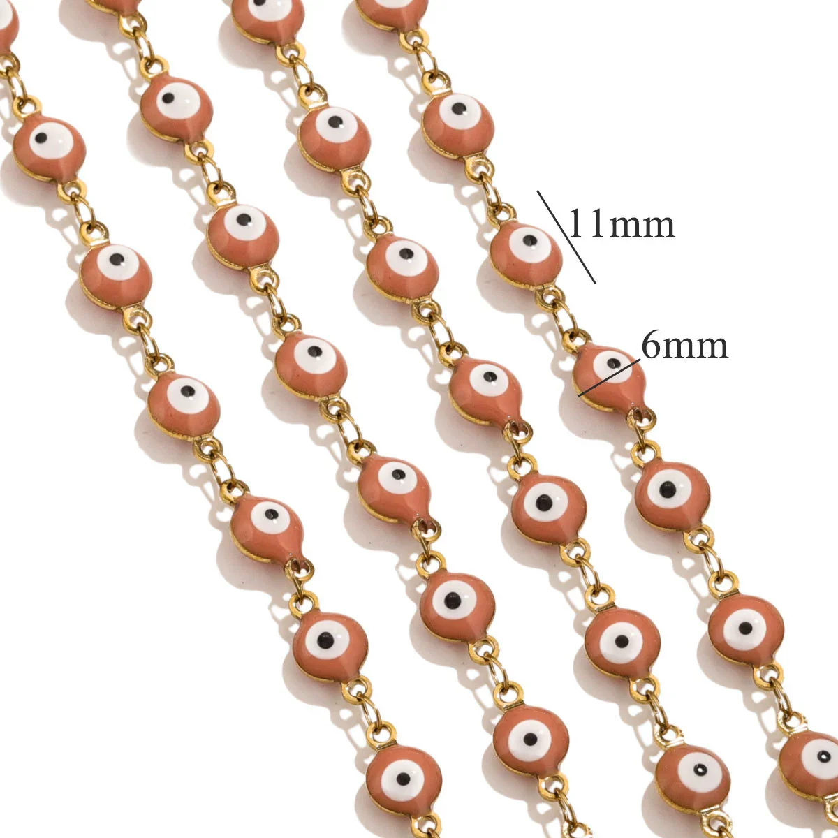 Stainless Steel Chain Oil Dropping Devil's Eyes Handmade Jewelry Diy Accessories - Image 15