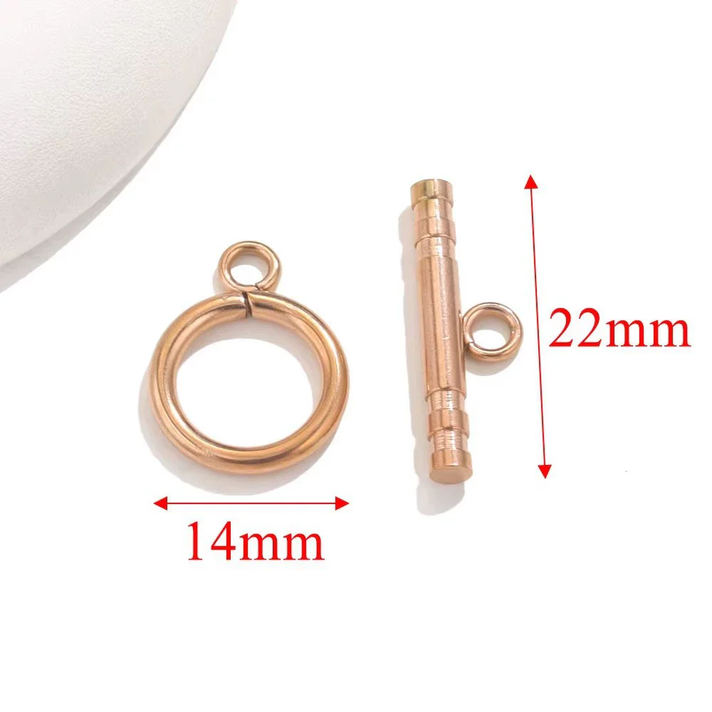 Stainless Steel Circle Electroplated Minimalist Geometric Closing Buckle Jewelry Accessories For Necklace And Bracelet - Image 13