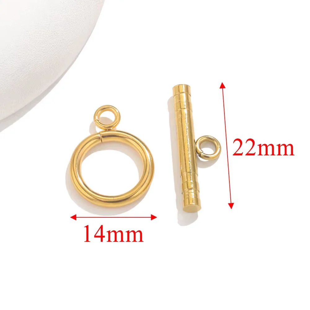 Stainless Steel Circle Electroplated Minimalist Geometric Closing Buckle Jewelry Accessories For Necklace And Bracelet - Image 14
