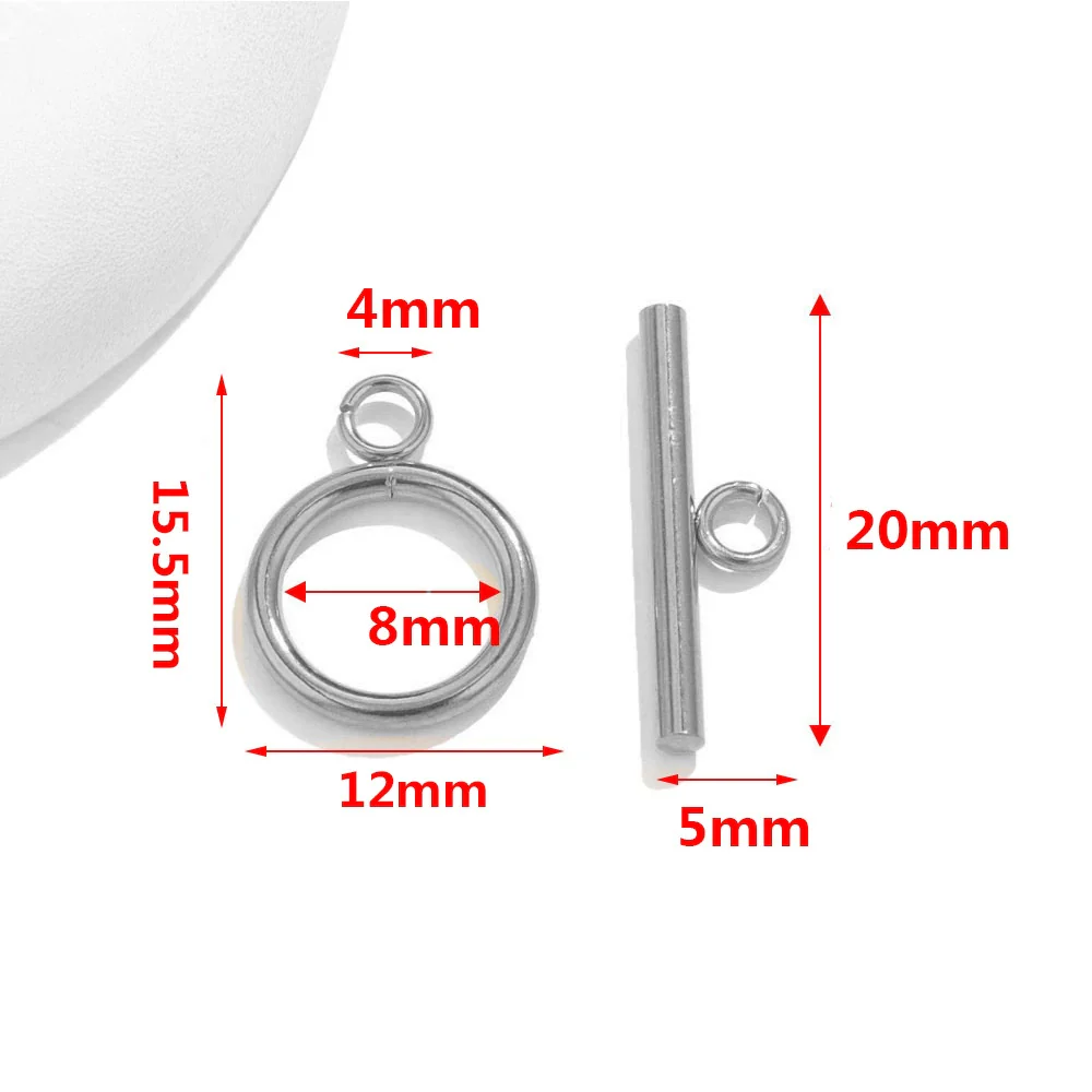 Stainless Steel Circle Electroplated Minimalist Geometric Closing Buckle Jewelry Accessories For Necklace And Bracelet - Image 6