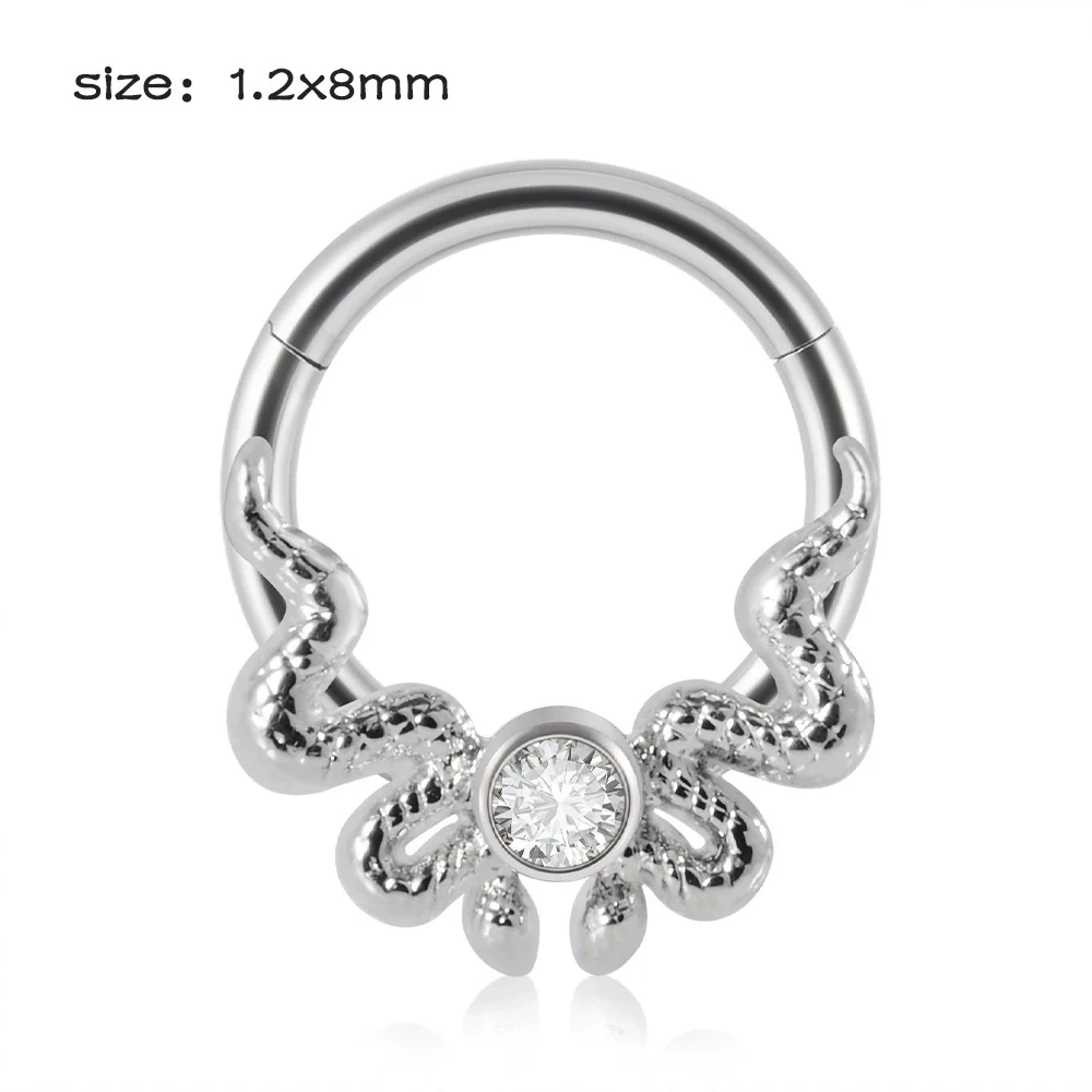 Stainless Steel Closed Nose Ring Welding Ball Dropshaped Round Electroplating Piercing Nose Septum Nail Unisex - Image 17