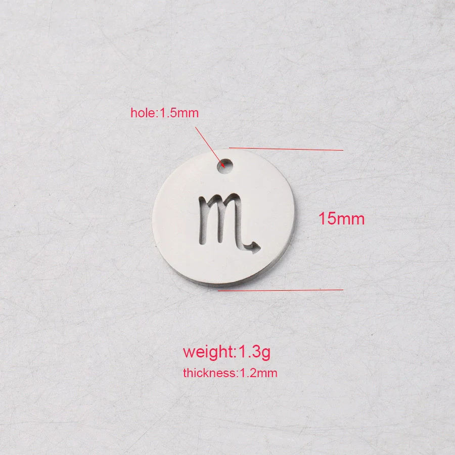 Stainless Steel Constellation Pendant Jewelry Accessories With Mirror Finish Polishing - Image 3
