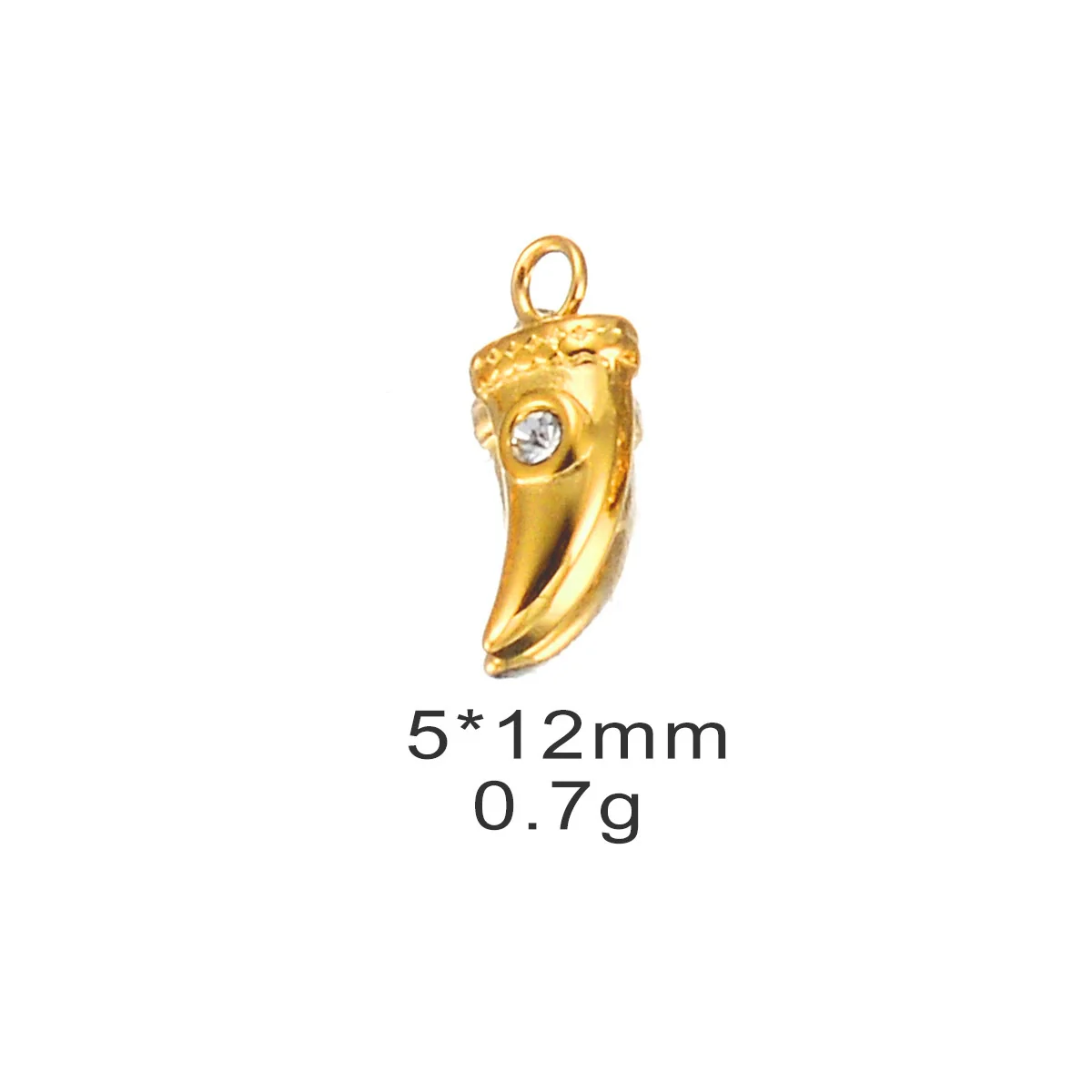Stainless Steel Cross Eyes Pentagram Pepper Rhinestone Pendant Diy Bracelet Earrings Accessories Electroplated - Image 12