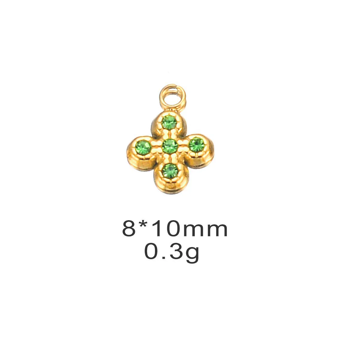 Stainless Steel Cross Eyes Pentagram Pepper Rhinestone Pendant Diy Bracelet Earrings Accessories Electroplated - Image 7