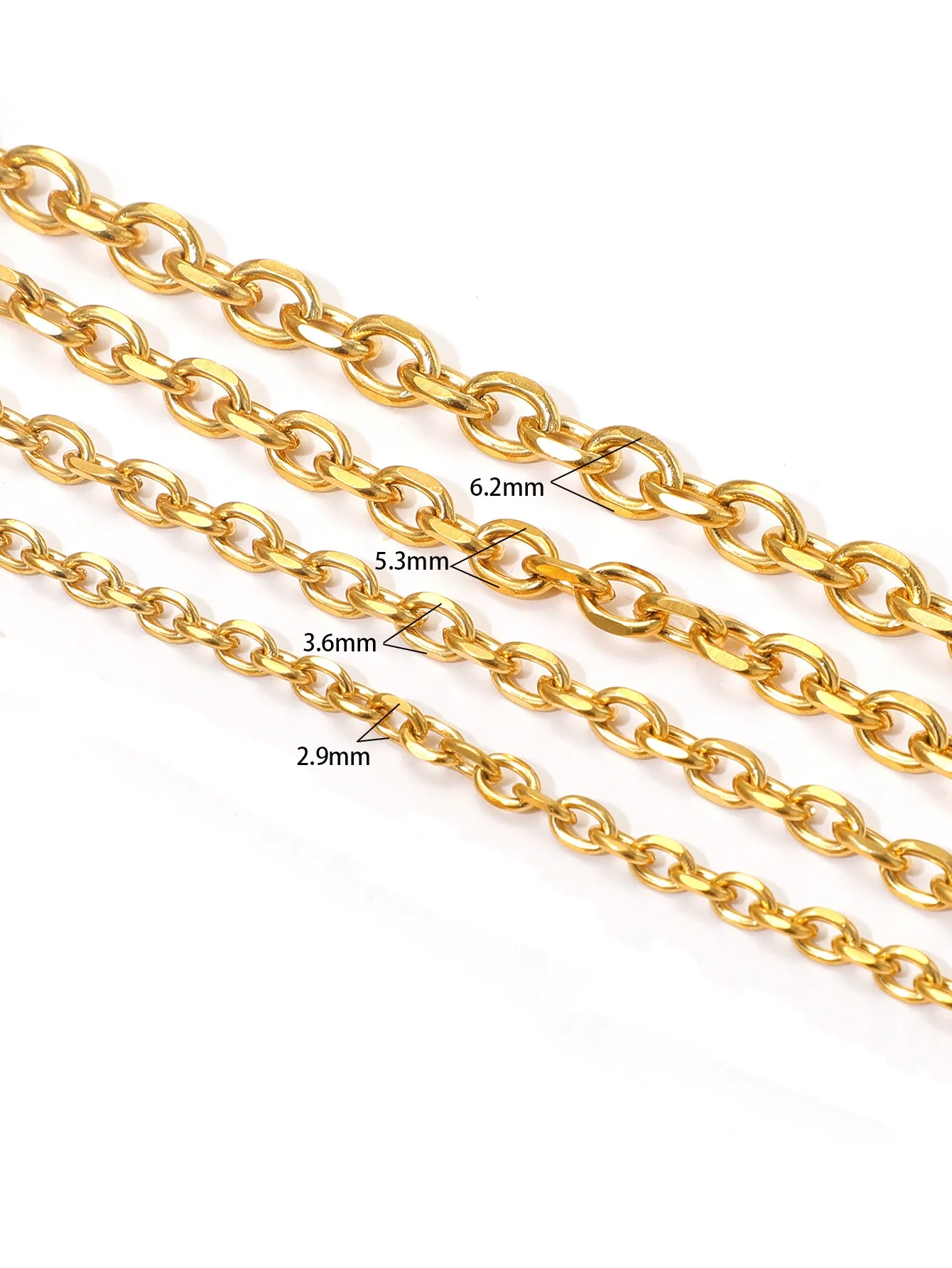 Stainless Steel Cross Geometric Style Electroplated Chain For Fashion Jewelry Accessories - Image 6