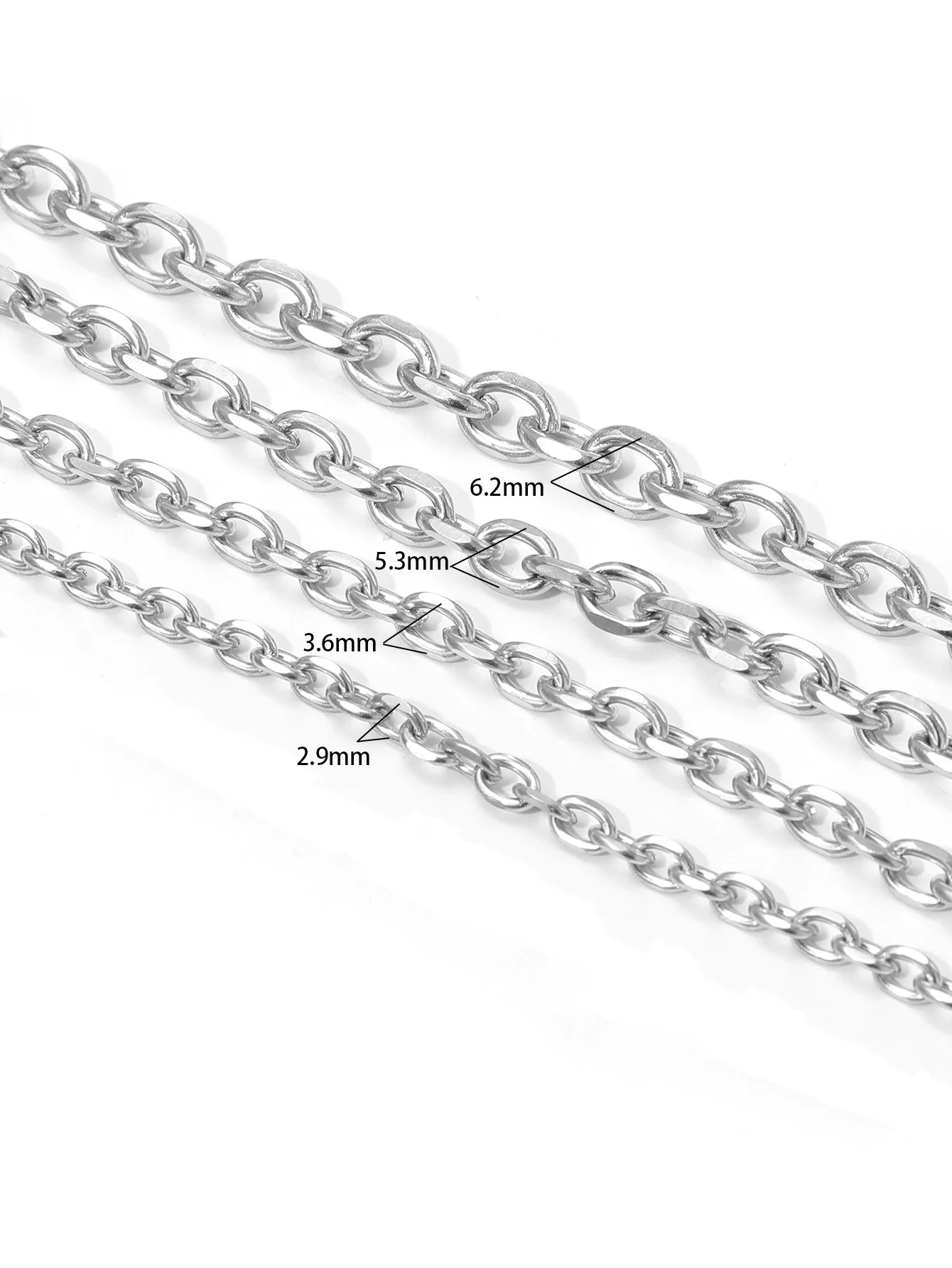 Stainless Steel Cross Geometric Style Electroplated Chain For Fashion Jewelry Accessories - Image 7