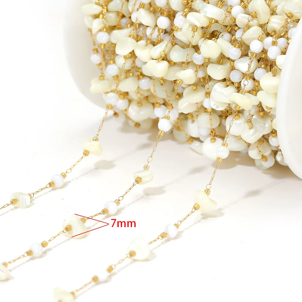Stainless Steel Cross Leaf Clip Chain Geometric Ellipse Stone Necklace Electroplated Jewelry Accessories - Image 12