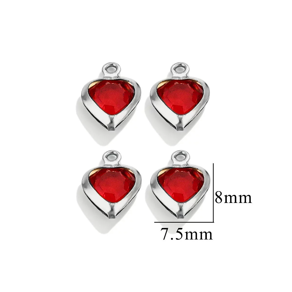 Stainless Steel Crystal Water Drop Pendant Necklace Electroplated Jewelry Accessories Wholesale - Image 10