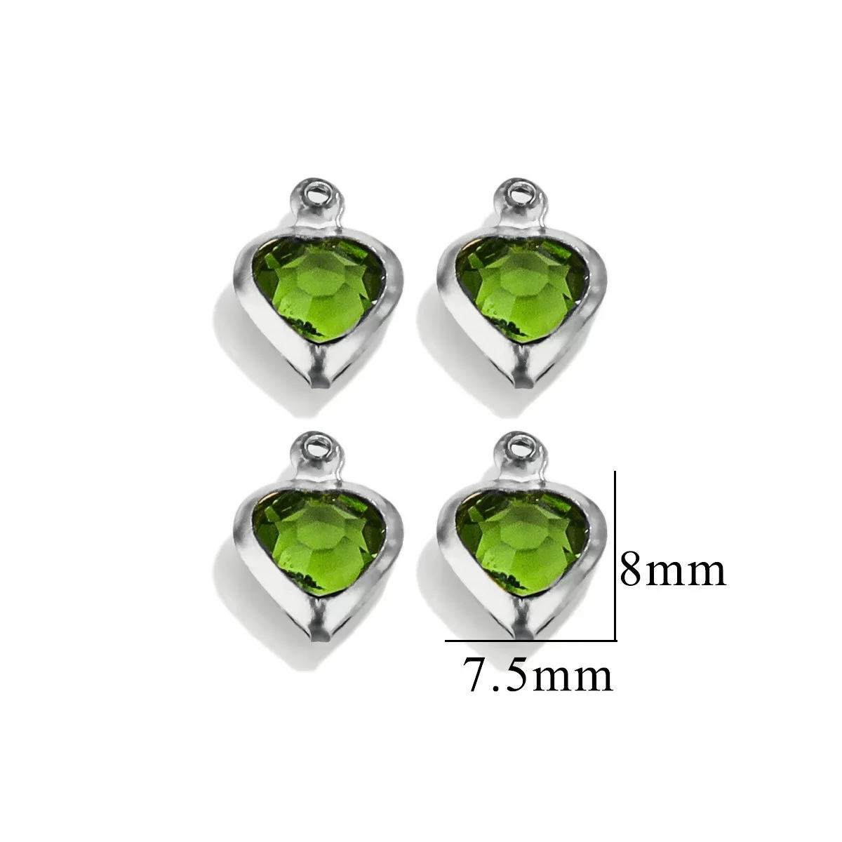 Stainless Steel Crystal Water Drop Pendant Necklace Electroplated Jewelry Accessories Wholesale - Image 20