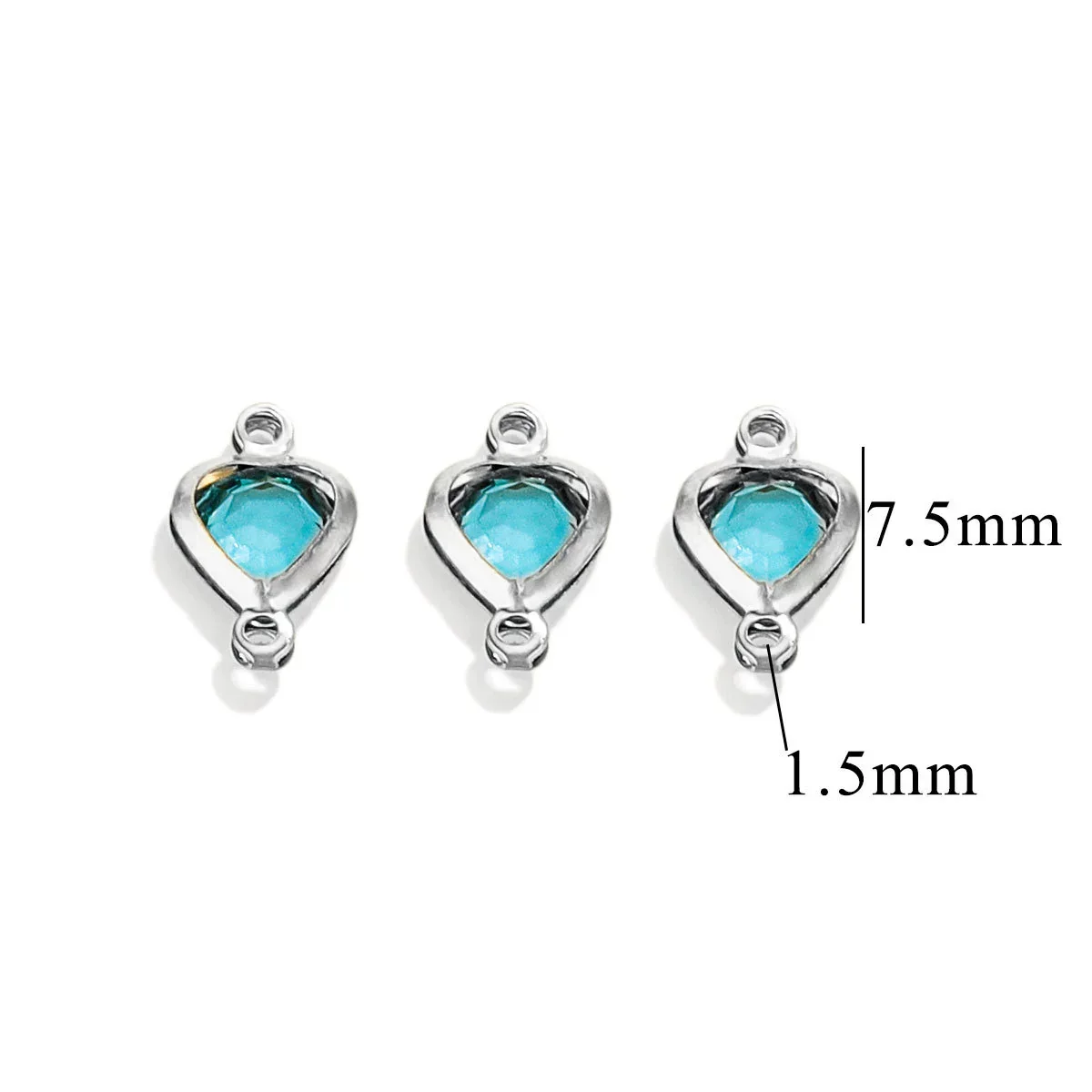 Stainless Steel Crystal Water Drop Pendant Necklace Electroplated Jewelry Accessories Wholesale - Image 28