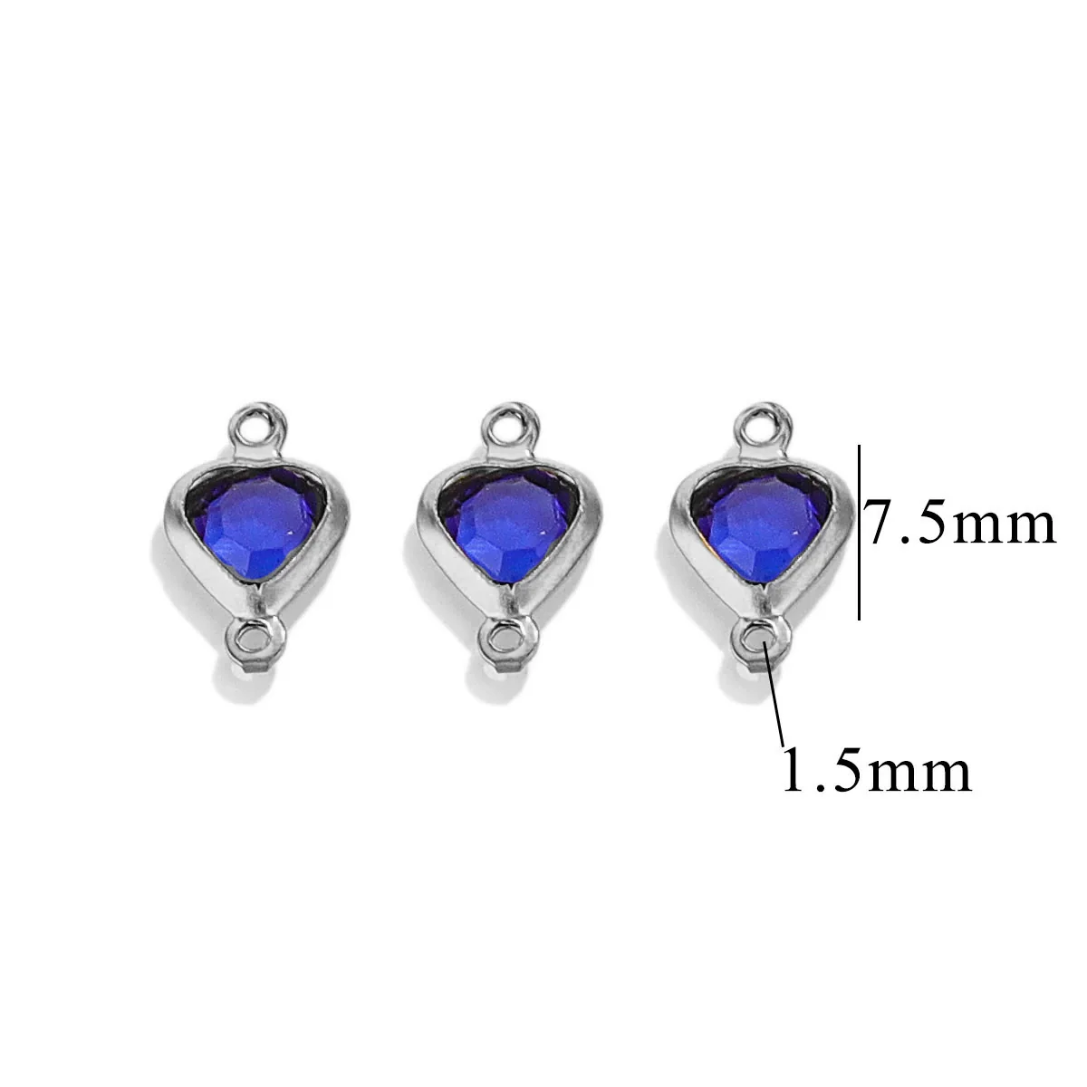 Stainless Steel Crystal Water Drop Pendant Necklace Electroplated Jewelry Accessories Wholesale - Image 30