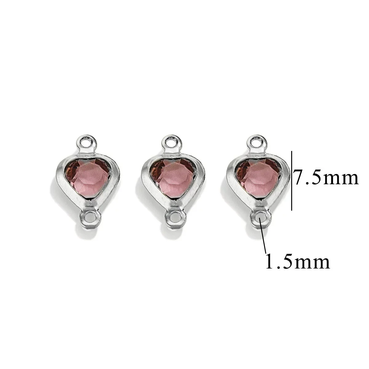 Stainless Steel Crystal Water Drop Pendant Necklace Electroplated Jewelry Accessories Wholesale - Image 34