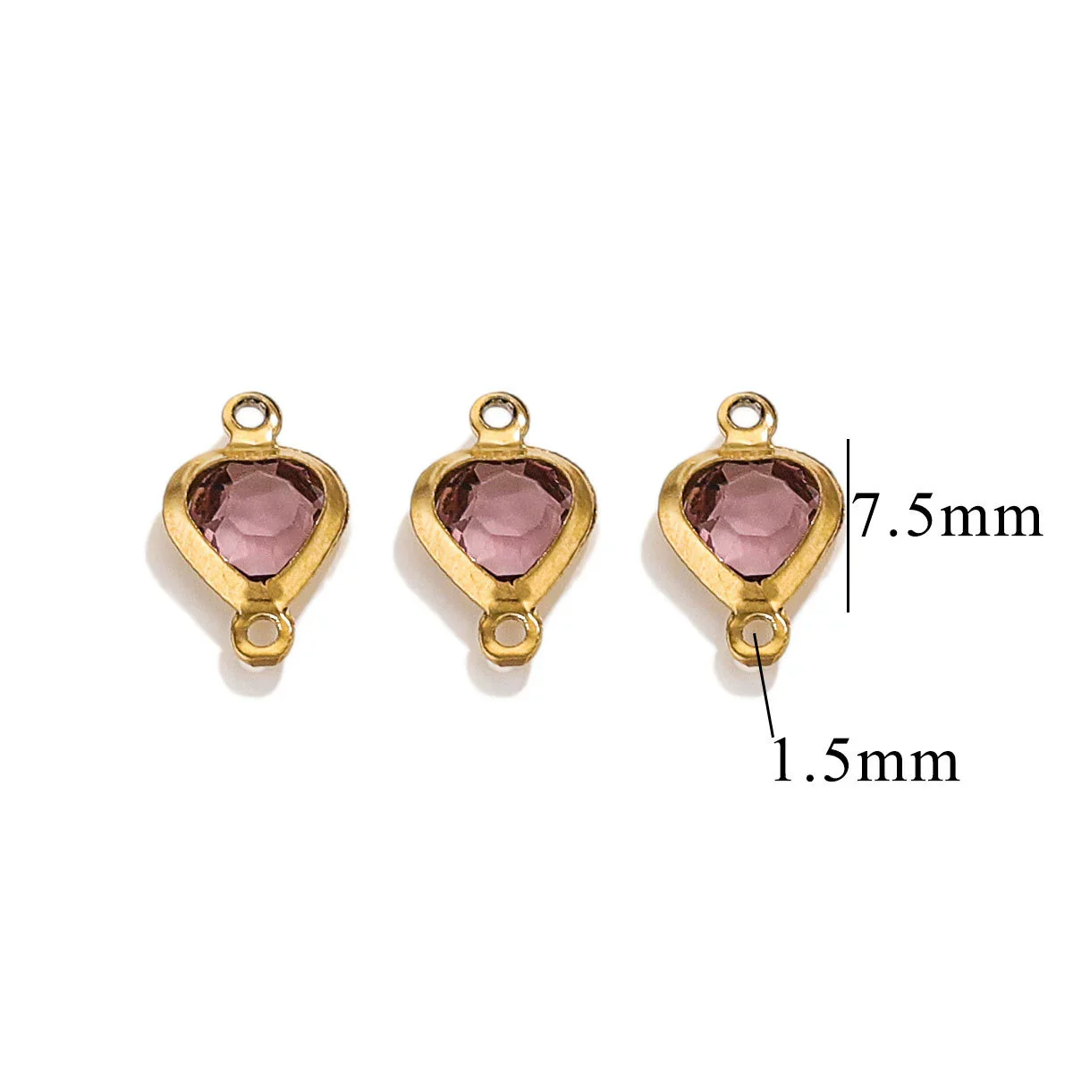 Stainless Steel Crystal Water Drop Pendant Necklace Electroplated Jewelry Accessories Wholesale - Image 35