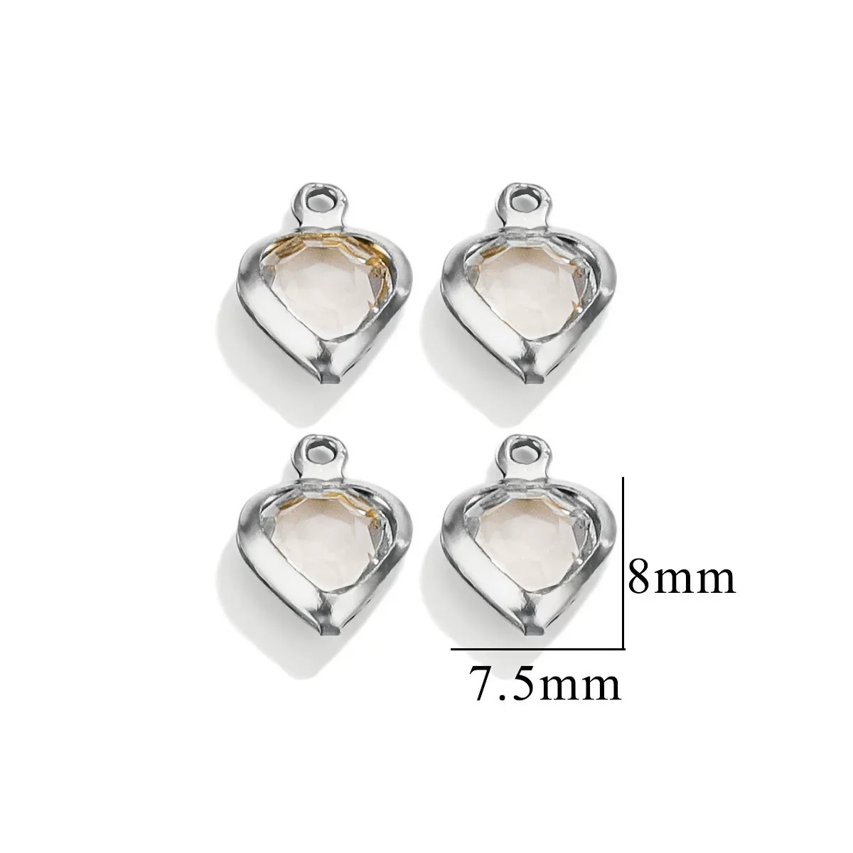 Stainless Steel Crystal Water Drop Pendant Necklace Electroplated Jewelry Accessories Wholesale - Image 6