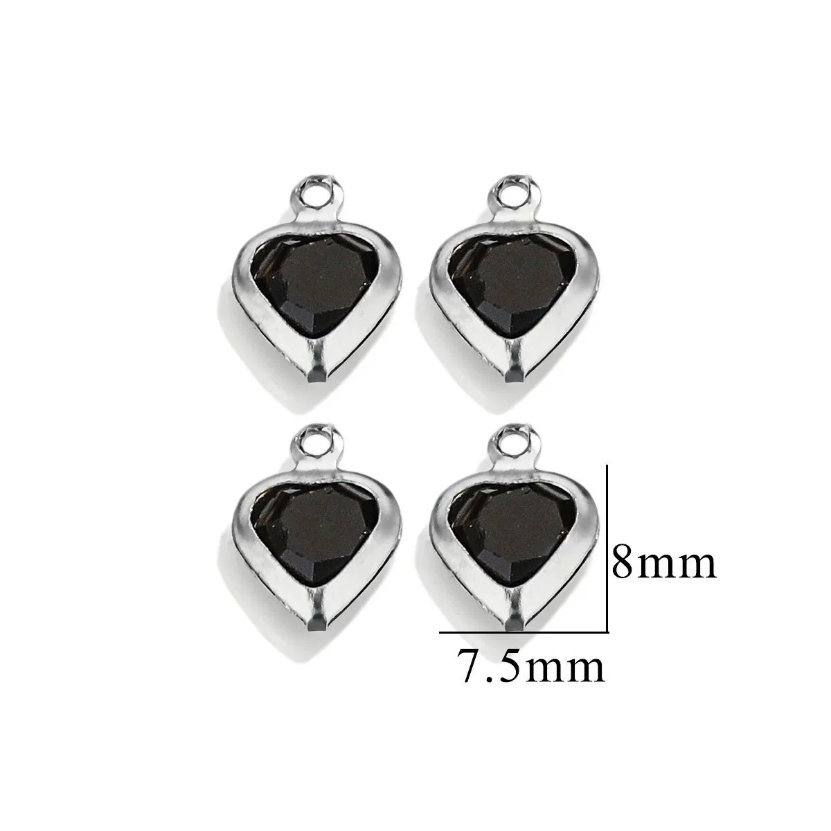 Stainless Steel Crystal Water Drop Pendant Necklace Electroplated Jewelry Accessories Wholesale - Image 8