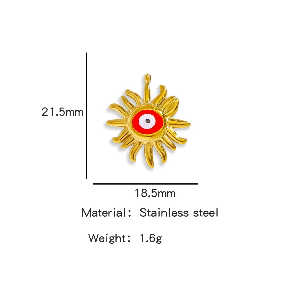 Stainless Steel Devil's Eye Pendant Jewelry Accessories With Electroplating - Image 10