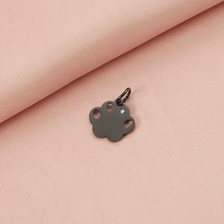 Stainless Steel Dog Claw Cat Claw Pendant Hanging Ring Pet Jewelry Accessories With Electroplating And Minimalist Animal Style - Image 8