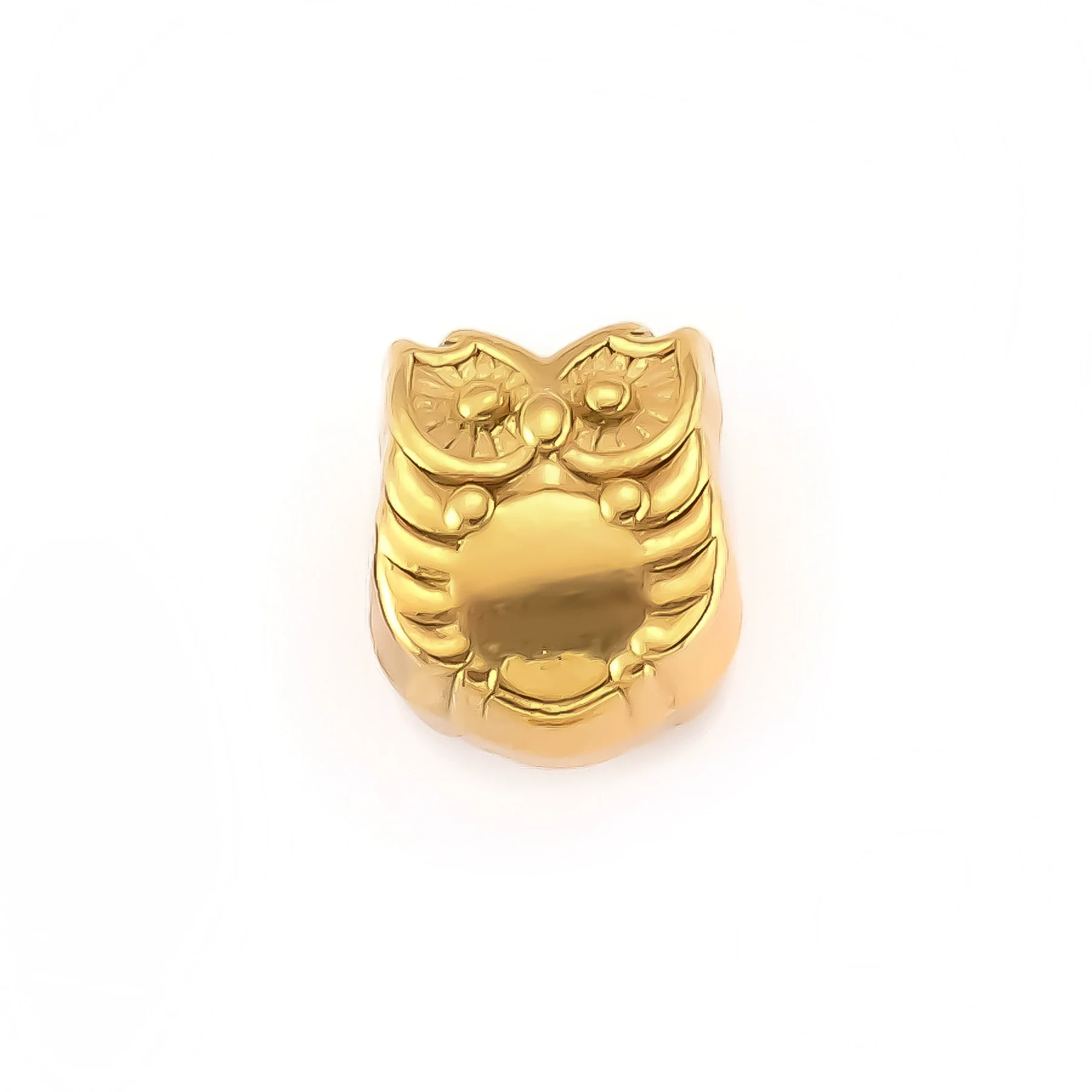 Stainless Steel Double Heart Owl Skull Beaded Accessories For Diy Necklace And Bracelet With Love Pattern And Electroplating Design - Image 6