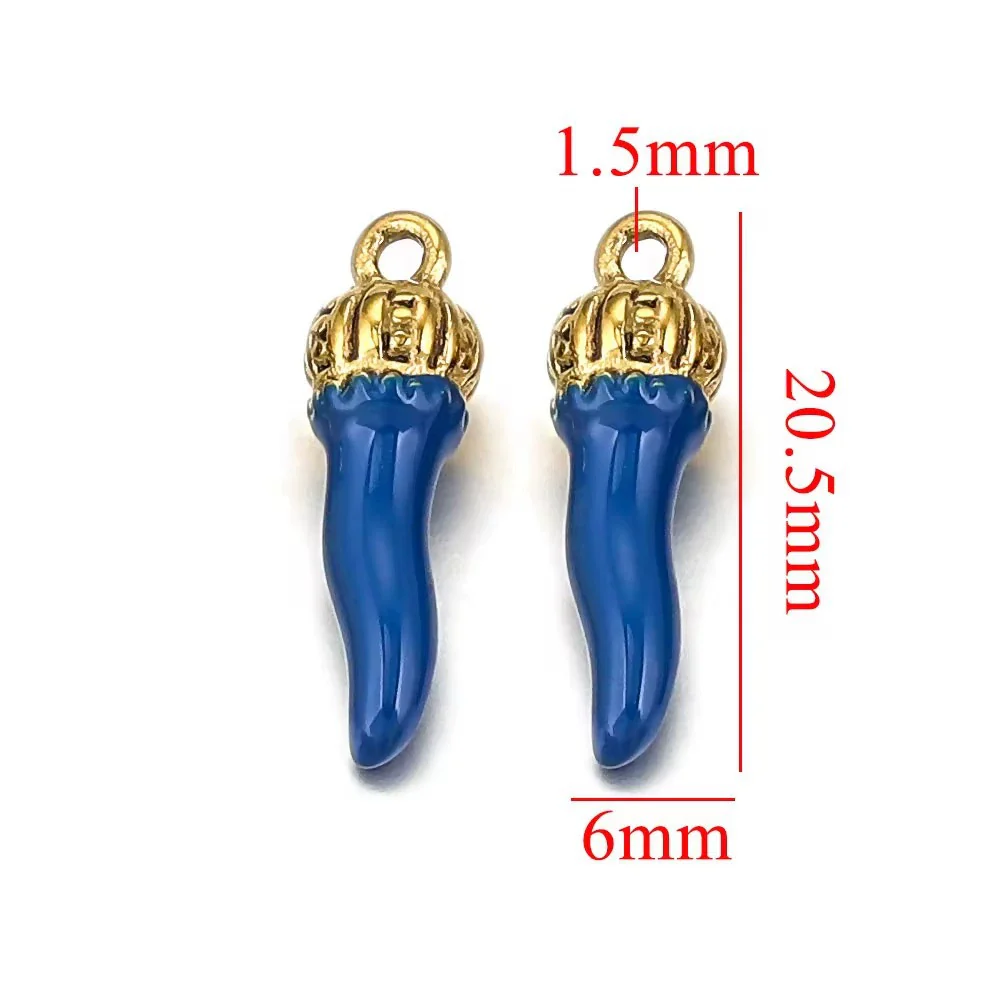 Stainless Steel Dripping Oil Three Dimensional Pepper Pendant Jewelry Earrings Luggage Pendant Diy Handmade - Image 12