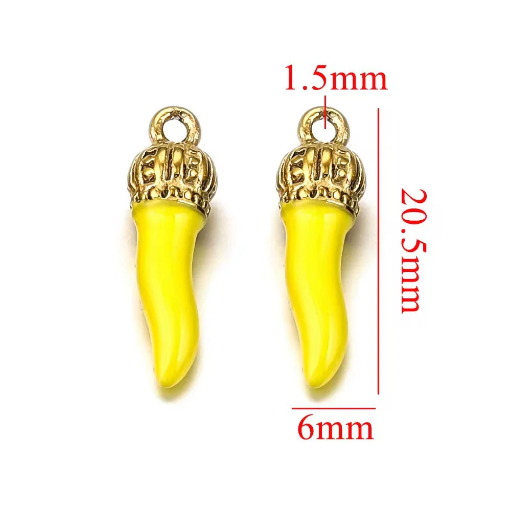 Stainless Steel Dripping Oil Three Dimensional Pepper Pendant Jewelry Earrings Luggage Pendant Diy Handmade - Image 15