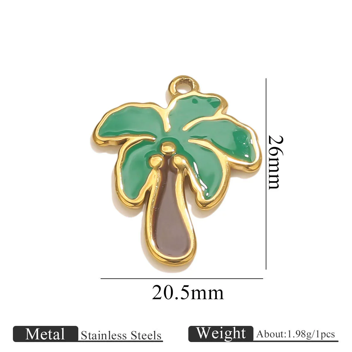 Stainless Steel Dripping Oil Turtle Strawberry Crab Jewelry Pendant - Image 11