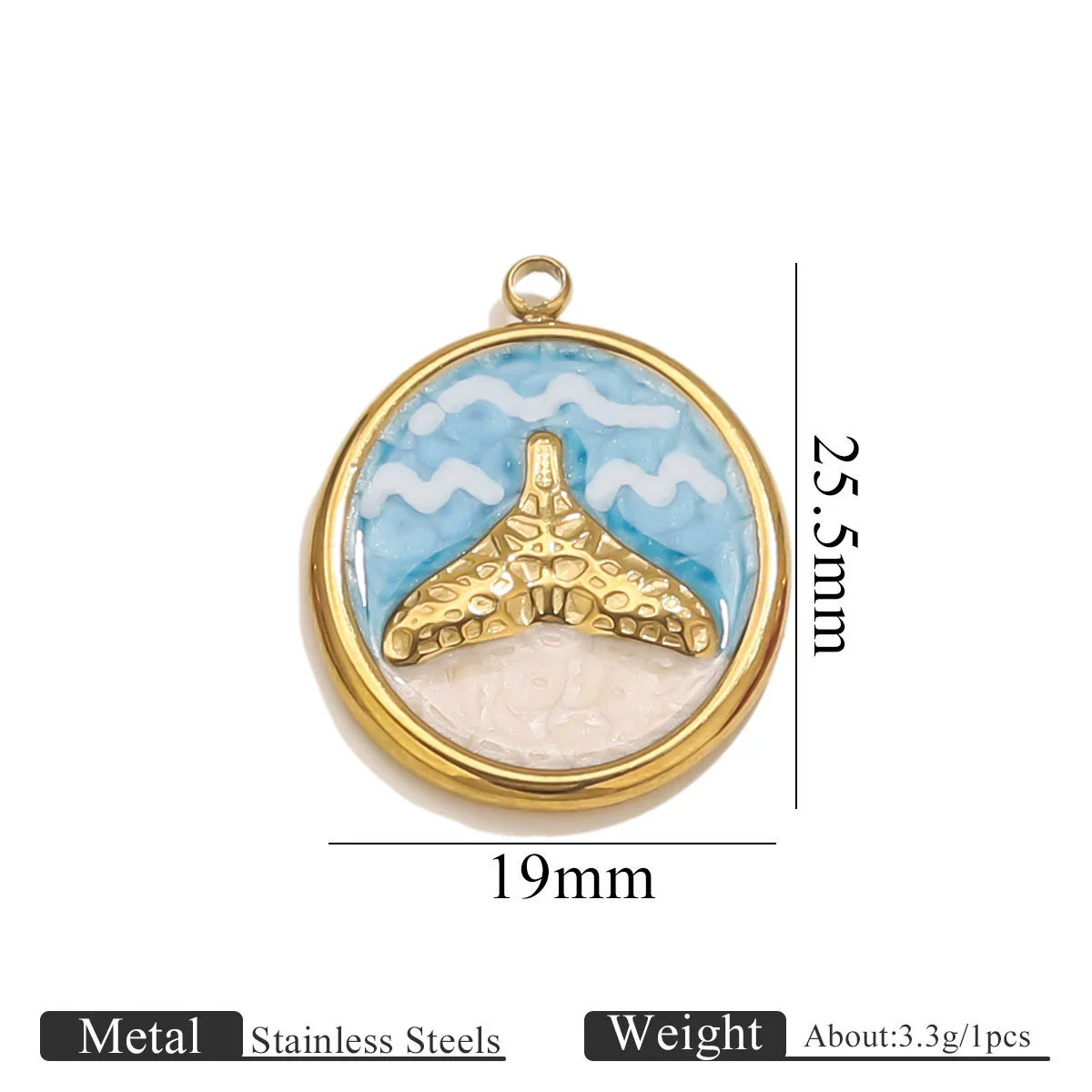 Stainless Steel Dripping Oil Turtle Strawberry Crab Jewelry Pendant - Image 12