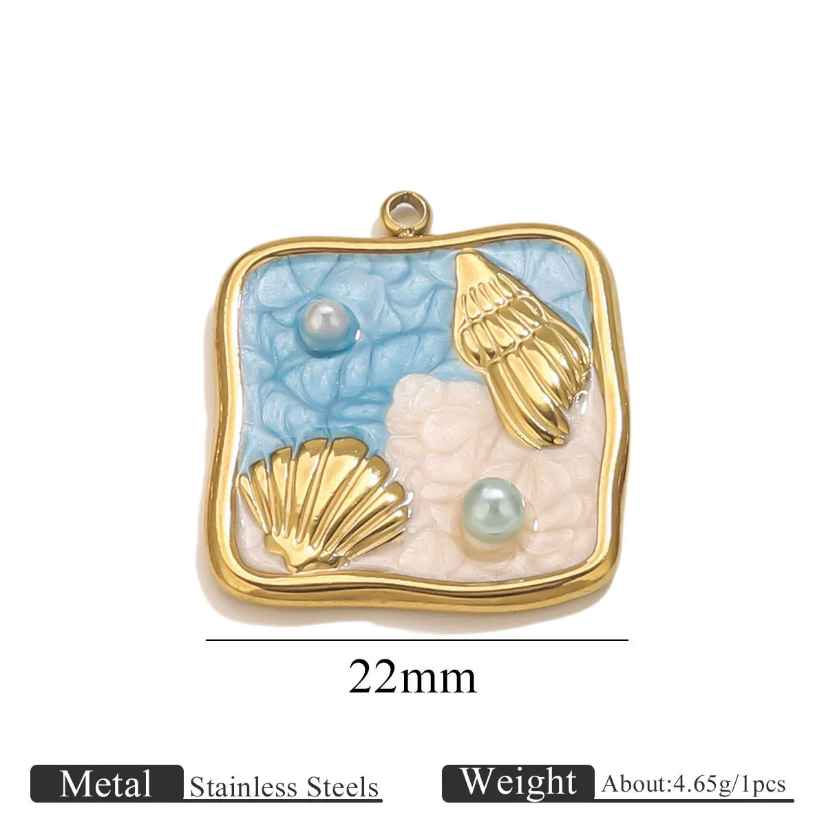 Stainless Steel Dripping Oil Turtle Strawberry Crab Jewelry Pendant - Image 14