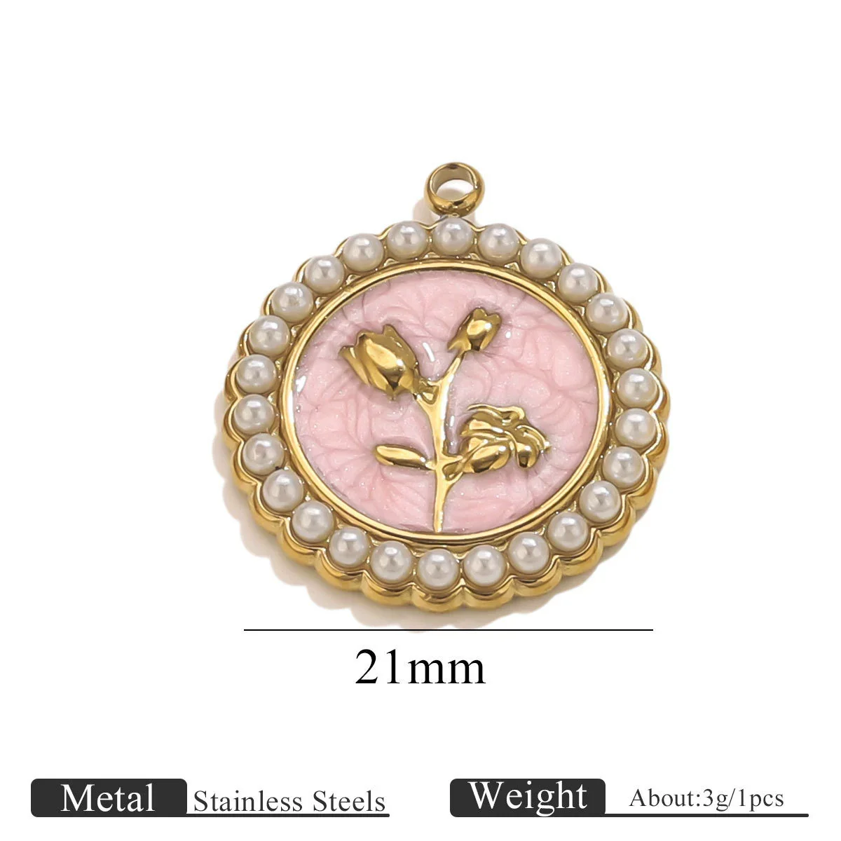 Stainless Steel Dripping Oil Turtle Strawberry Crab Jewelry Pendant - Image 16