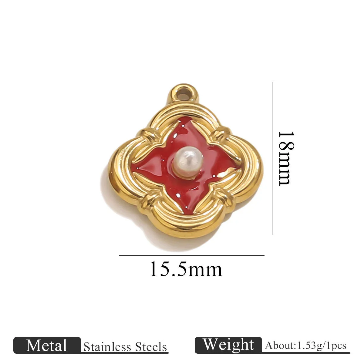 Stainless Steel Dripping Oil Turtle Strawberry Crab Jewelry Pendant - Image 17