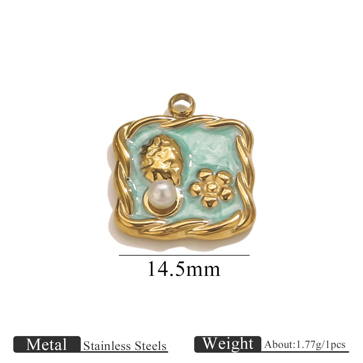 Stainless Steel Dripping Oil Turtle Strawberry Crab Jewelry Pendant - Image 18