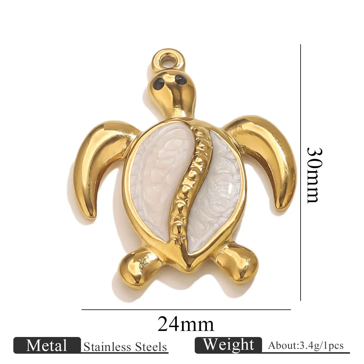 Stainless Steel Dripping Oil Turtle Strawberry Crab Jewelry Pendant - Image 6