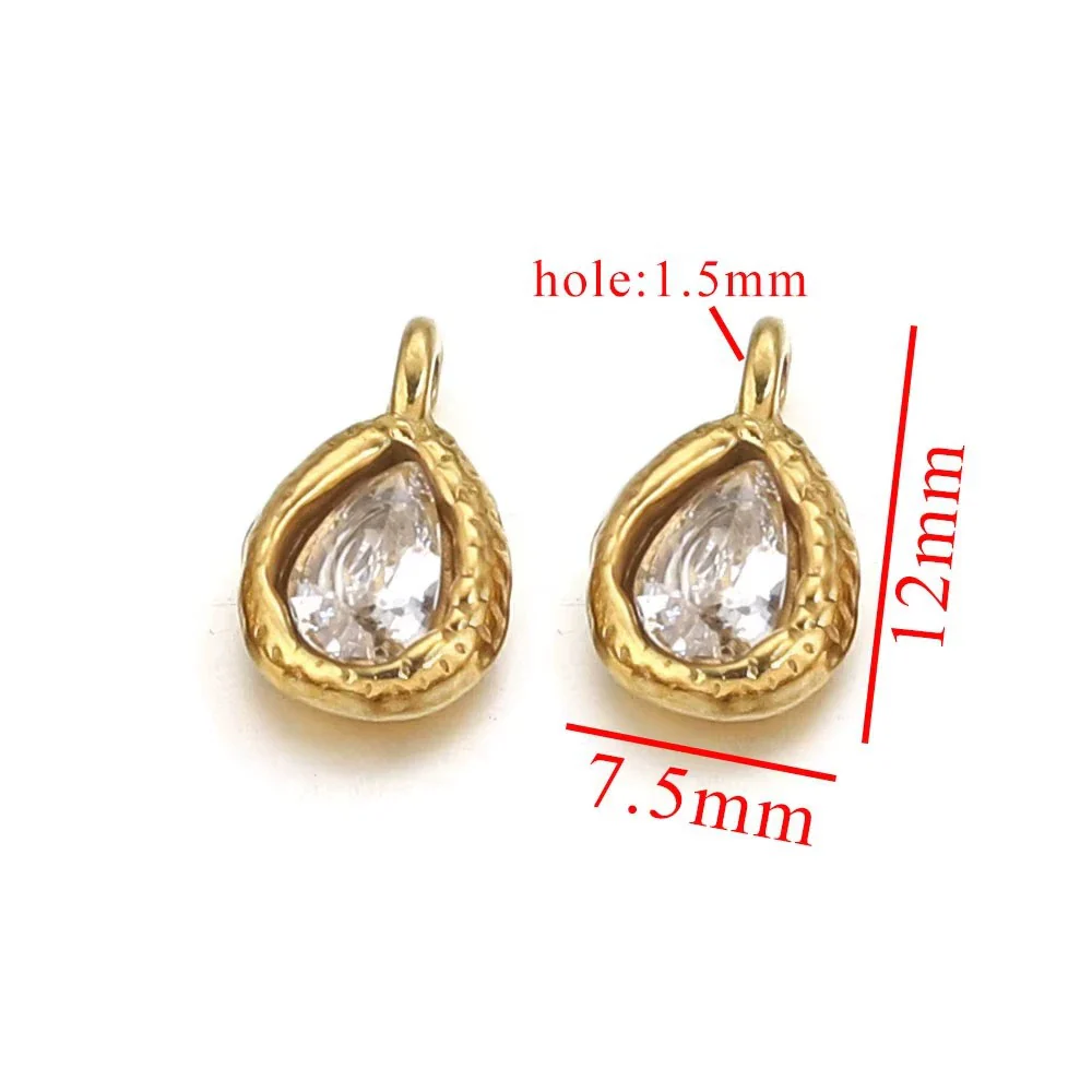 Stainless Steel Drop Pendant Necklace Fashion Diy Jewelry Accessories With Polishing Process - Image 15