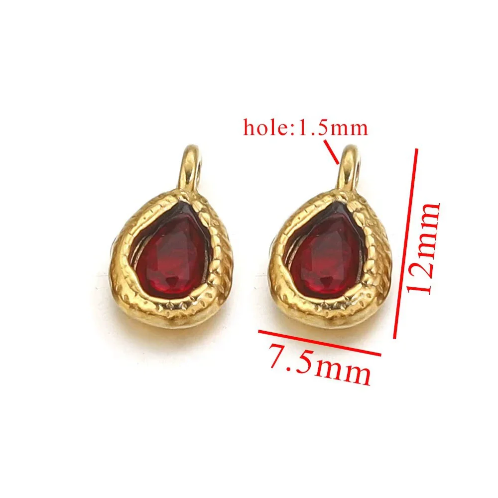 Stainless Steel Drop Pendant Necklace Fashion Diy Jewelry Accessories With Polishing Process - Image 6