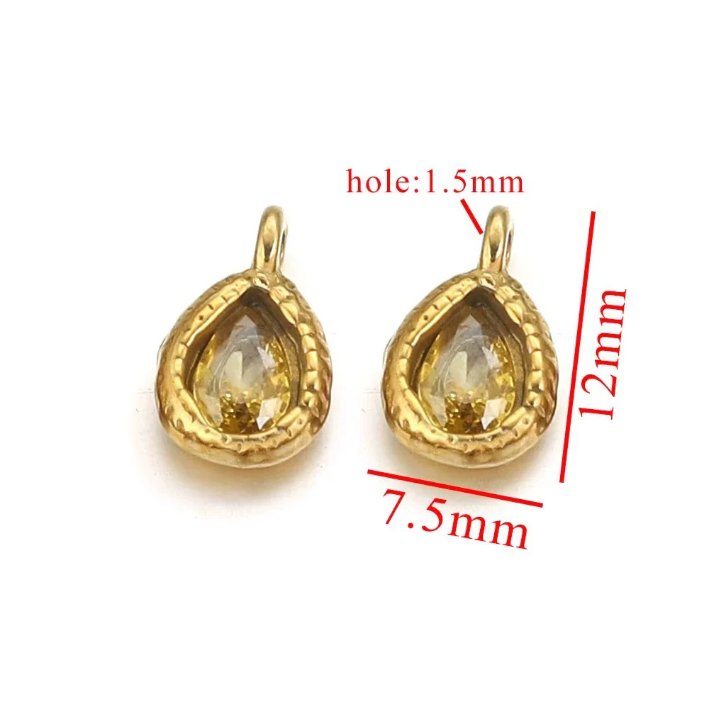 Stainless Steel Drop Pendant Necklace Fashion Diy Jewelry Accessories With Polishing Process - Image 9