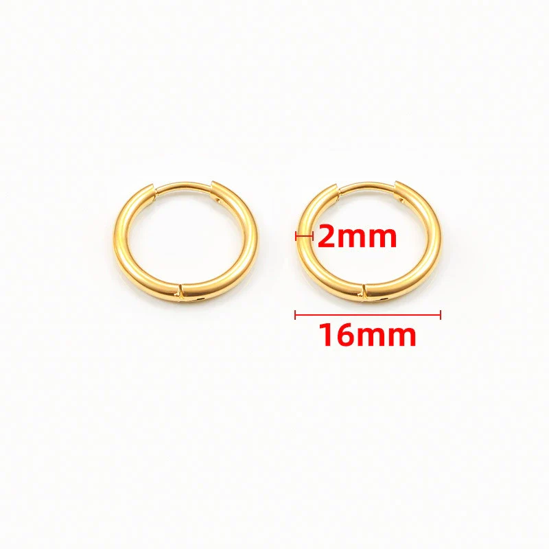 Stainless Steel Ear Hook Earrings Polished Vacuum Furnace Electroplated Color Retaining Diy Accessories - Image 4
