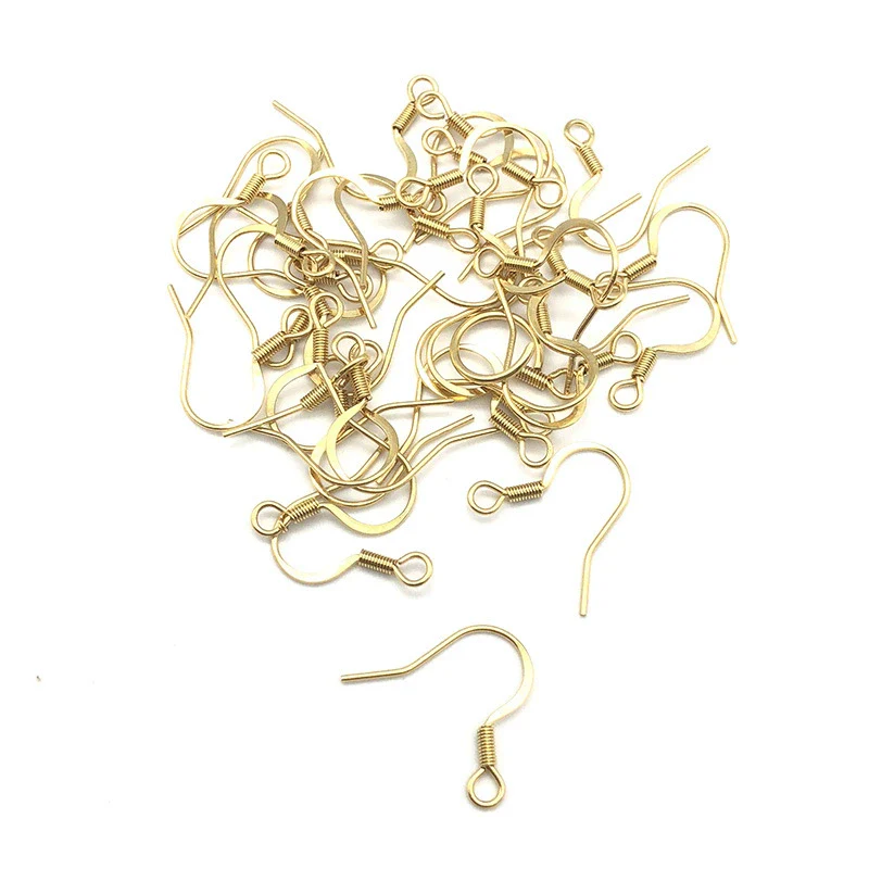 Stainless Steel Ear Studs And Ear Hook Earrings Accessories Electroplated For Diy Jewelry - Image 3