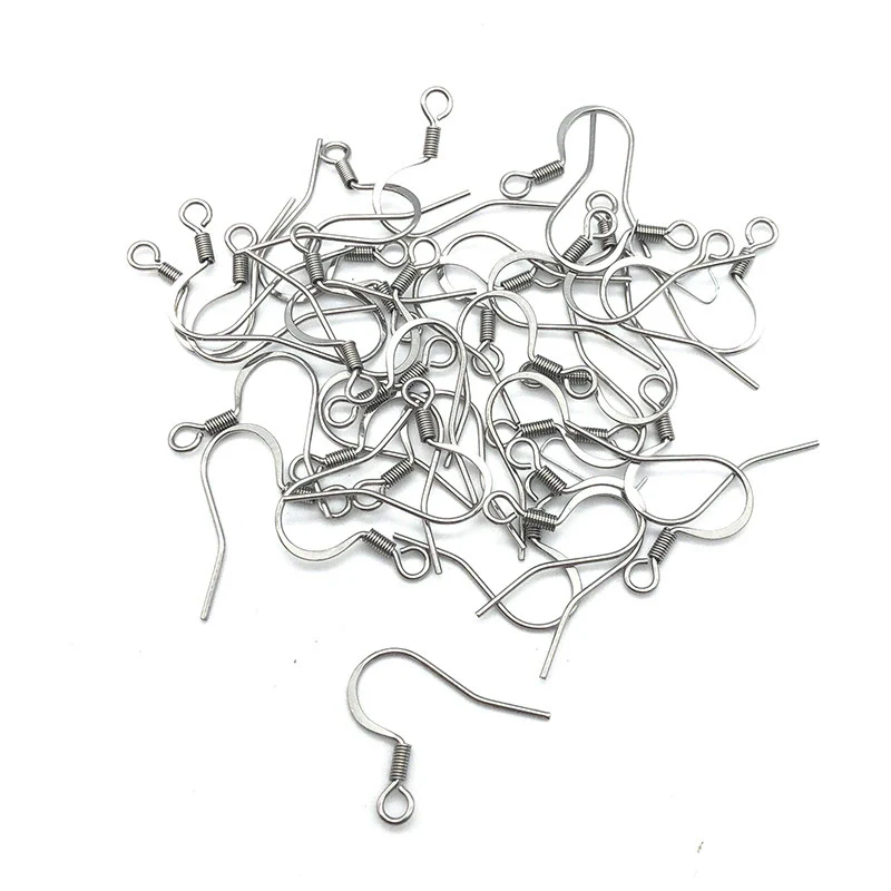 Stainless Steel Ear Studs And Ear Hook Earrings Accessories Electroplated For Diy Jewelry - Image 4