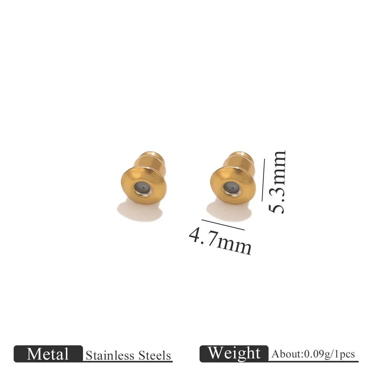 Stainless Steel Earplug Earring Accessories With Plum Blossom And Butterfly Buckles Smooth Design - Image 18