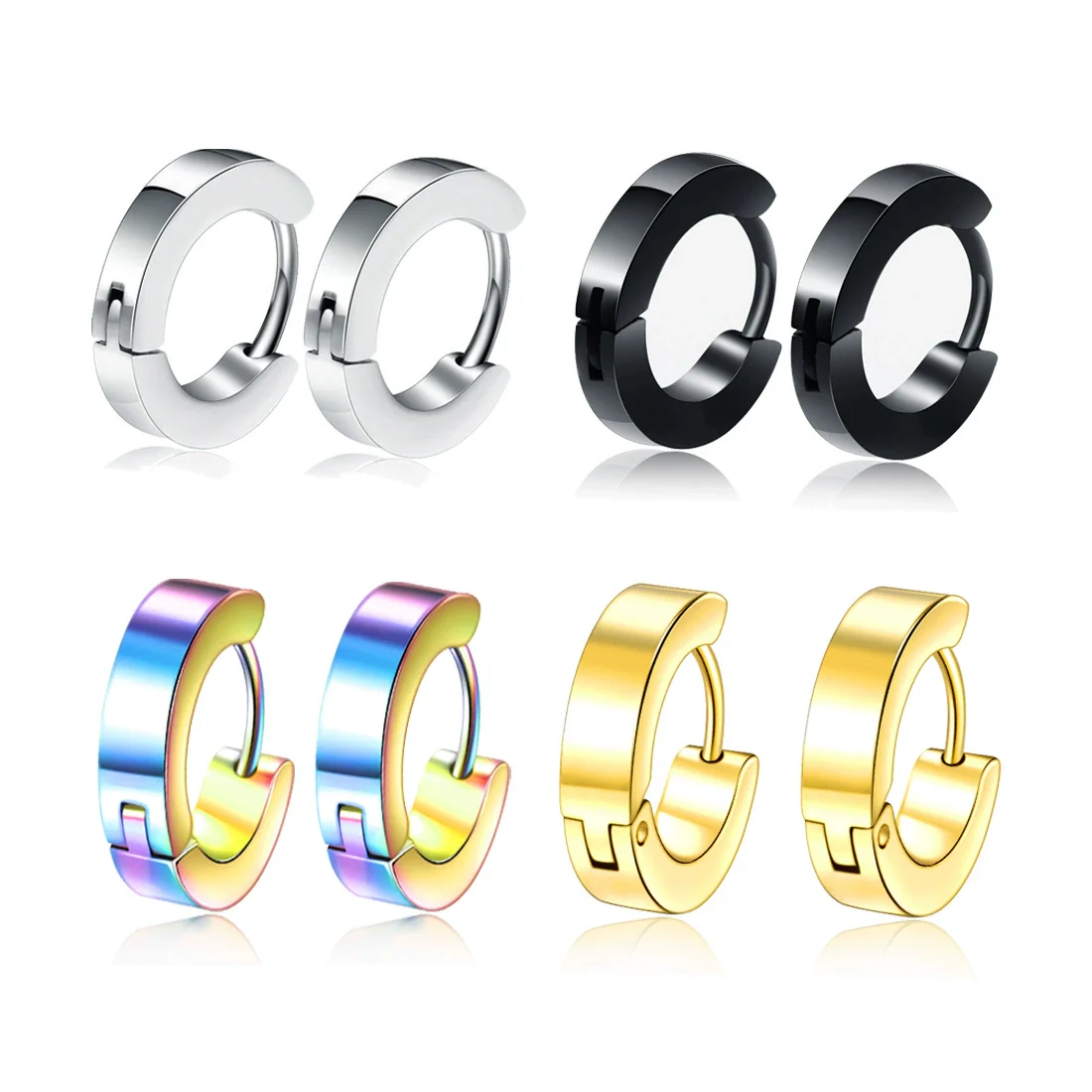 Stainless Steel Earrings Simple Style - Image 2
