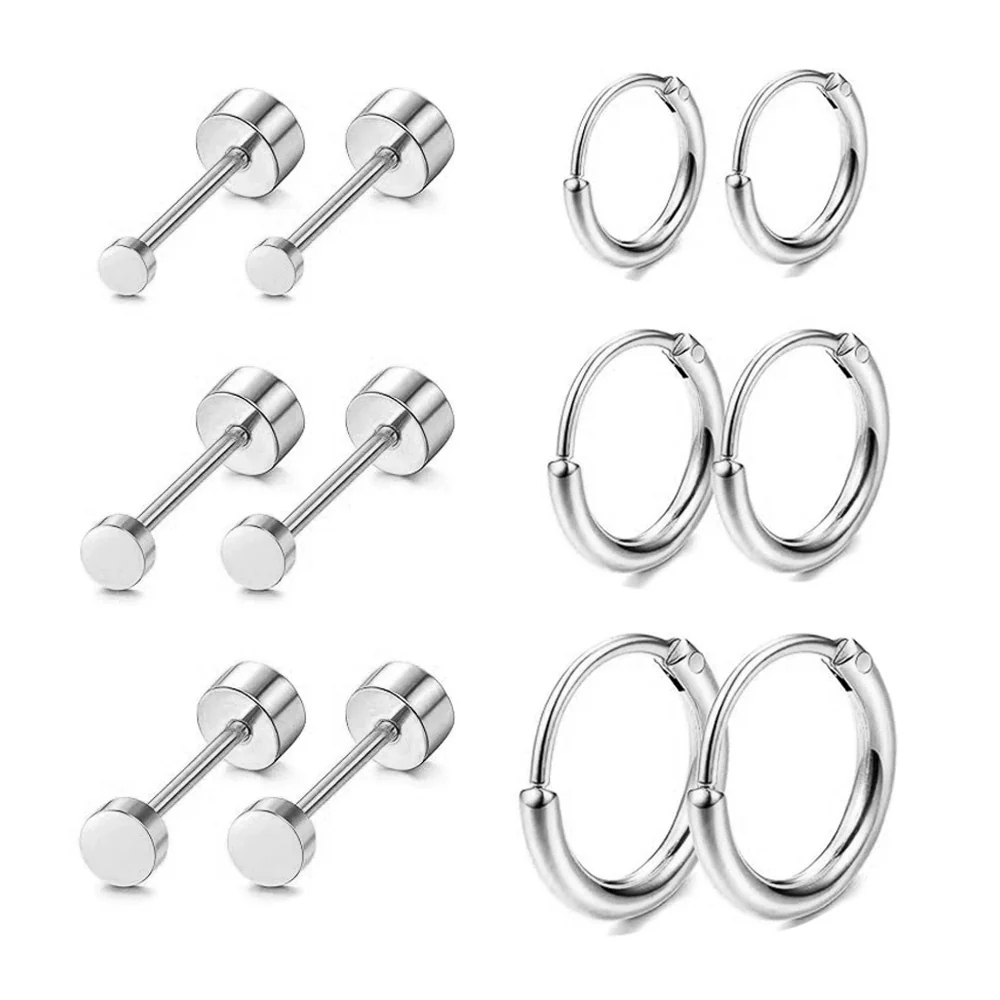 Stainless Steel Earrings With Diamond And Star Shape Design - Image 10