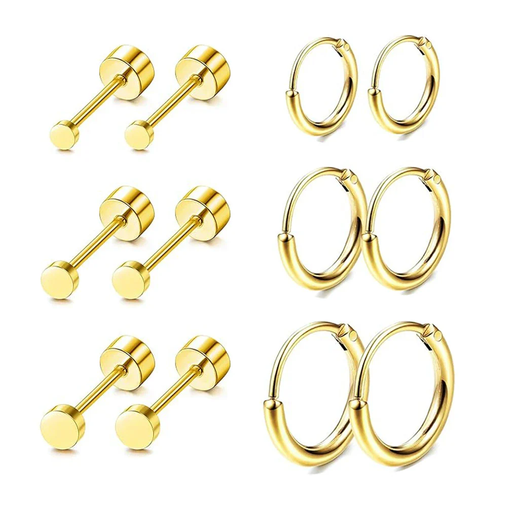 Stainless Steel Earrings With Diamond And Star Shape Design - Image 7
