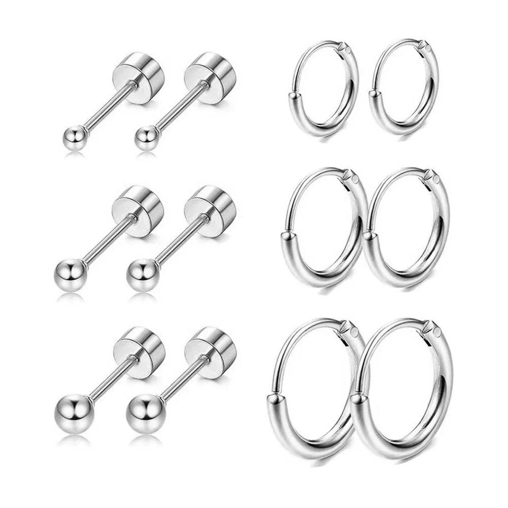 Stainless Steel Earrings With Diamond And Star Shape Design - Image 9
