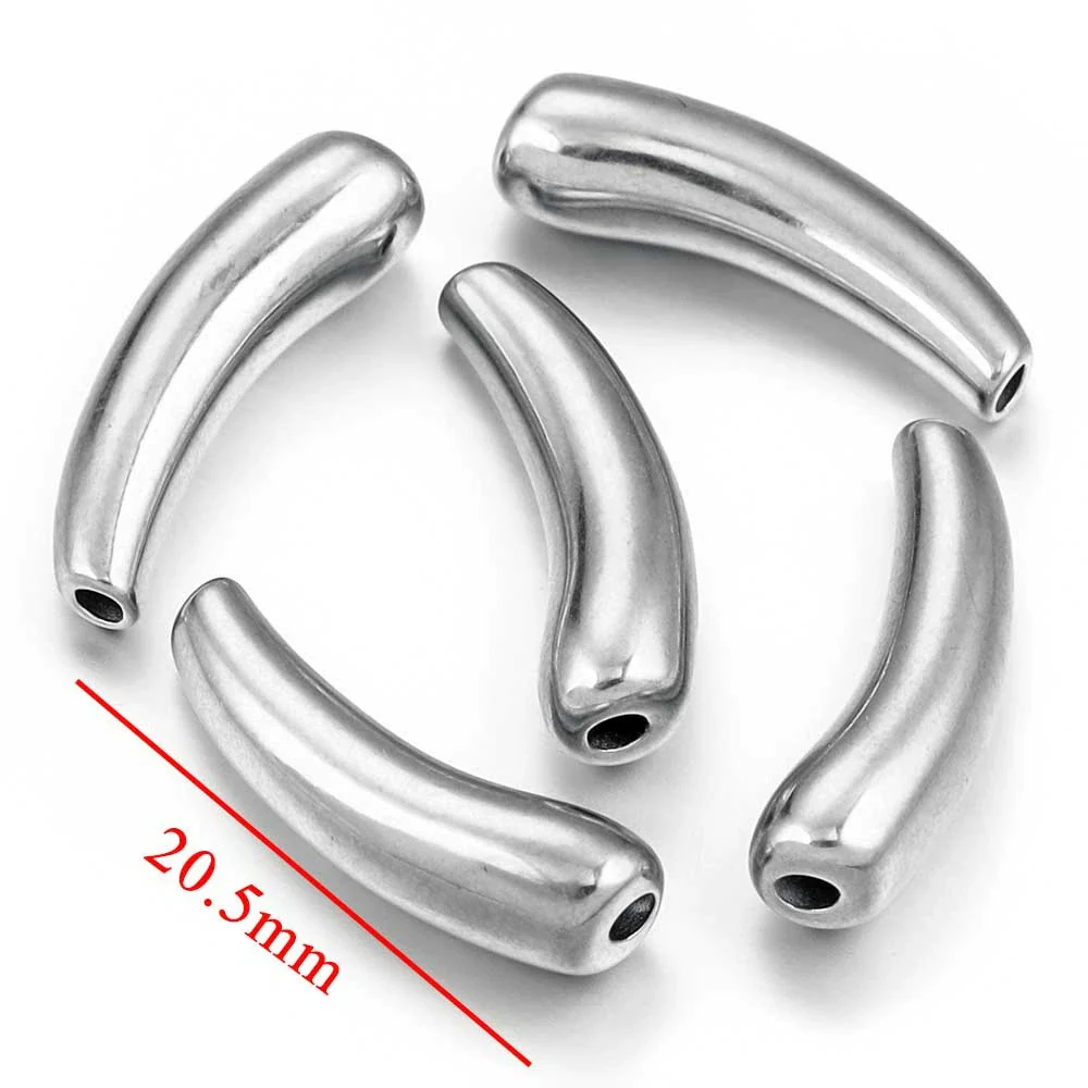 Stainless Steel Eggplant Bead Pendant Jewelry For Diy Bracelet And Necklace Making With 18K Gold Vacuum Plating - Image 7