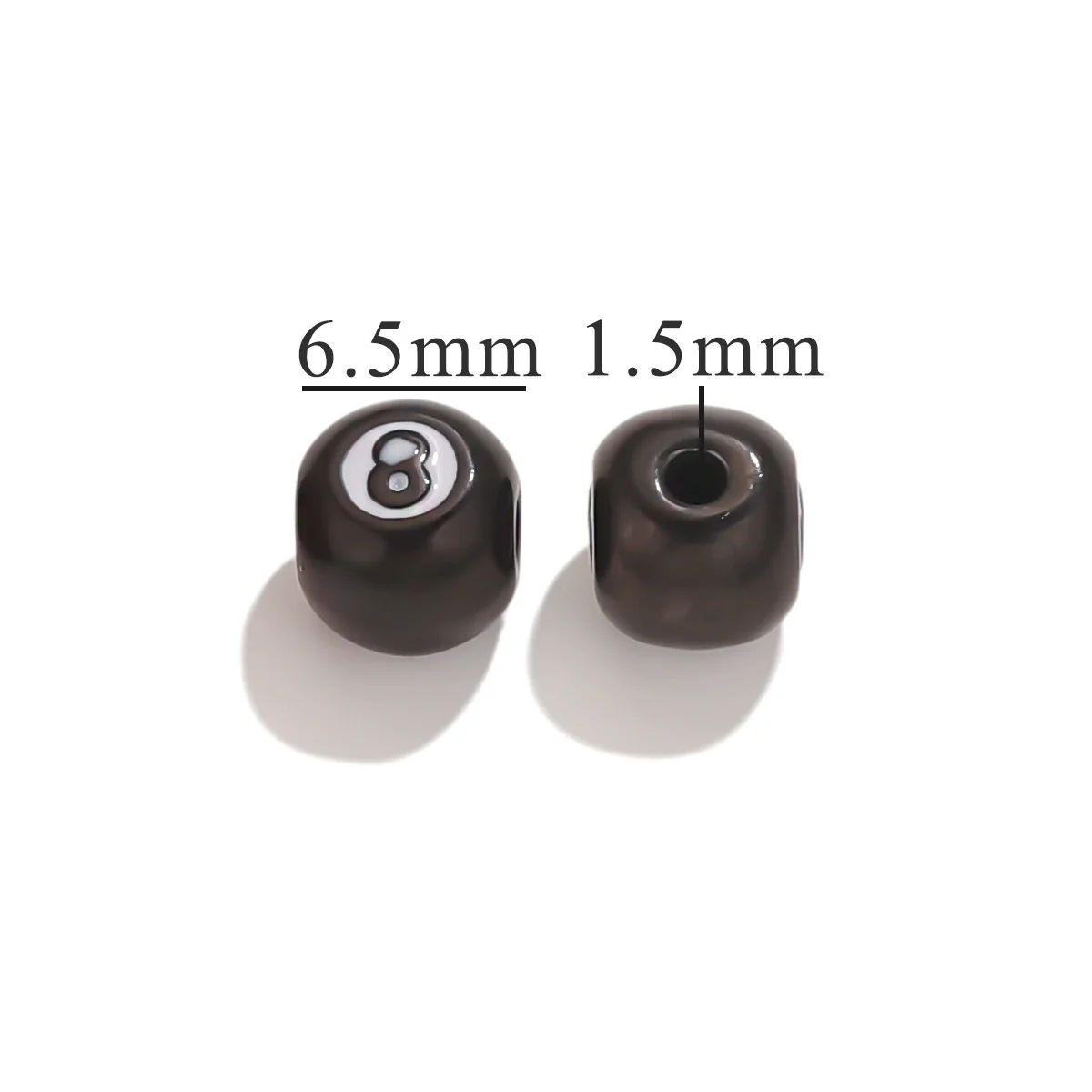 Stainless Steel Eight Eyes Pattern Drum Beads Jewelry Accessories 18K Gold Vacuum Plated - Image 13