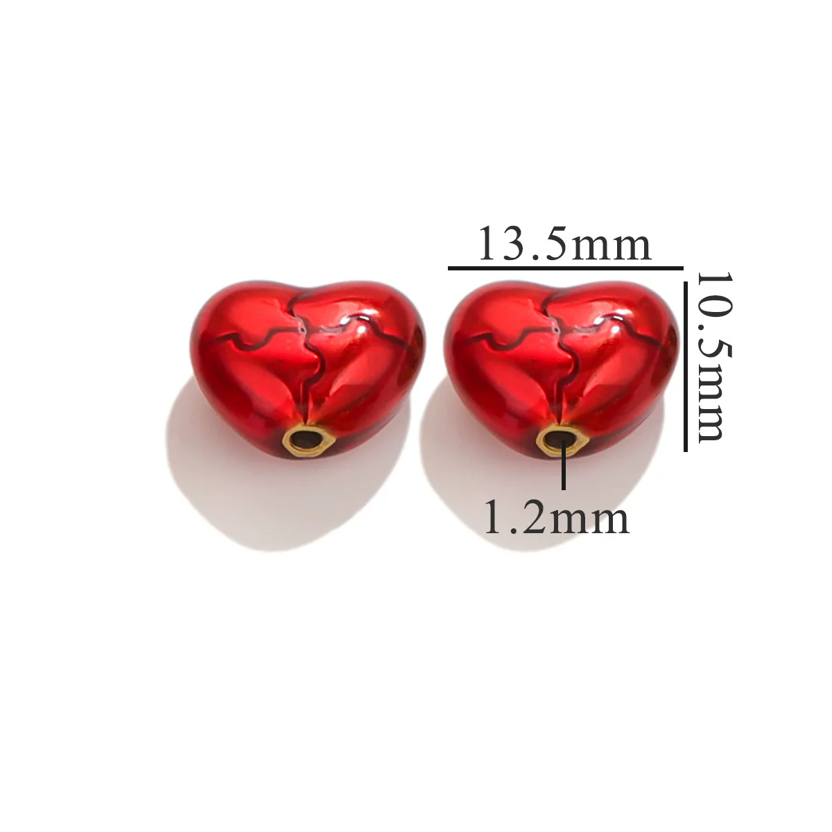 Stainless Steel Eight Eyes Pattern Drum Beads Jewelry Accessories 18K Gold Vacuum Plated - Image 8